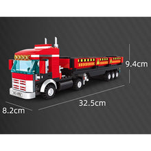 Load image into Gallery viewer, MOC City Container Heavy Goods Transportation Truck Car Vehicle Model Toy Building Block Brick Gift Kids