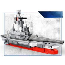 Load image into Gallery viewer, 238PCS Military WW2 PLA Shandong Aircraft Carrier Figure Model Toy Building Block Brick Gift Kids