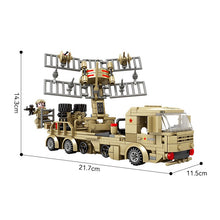 Load image into Gallery viewer, 697PCS MOC Military WW2 4in1 Metre Wave Radar Truck Vehicle Figure Model Toy Building Block Brick Gift Kids