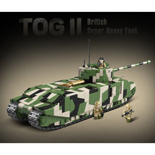 Load image into Gallery viewer, 2288PCS Military WW2 TOG 2 Heavy Tank Figure Model Toy Building Block Brick Gift Kids Compatible Lego