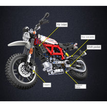 Load image into Gallery viewer, 611PCS MOC Technic Speed Scrambler Motorcycle Motor Bike Model Toy Building Block Brick Gift Kids Compatible Lego 1:6