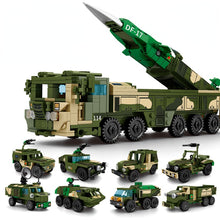 Load image into Gallery viewer, 856PCS Military WW2 8in1 DF-17 Ballistic Missile Truck Figure Model Toy Building Block Brick Gift Kids