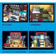 Load image into Gallery viewer, MOC Mini City Street Sushi Coffee Cuisine Restaurant Pharmacy Figure Toy Light Model Building Block Brick Gift Kids Compatible Lego