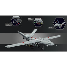 Load image into Gallery viewer, 577PCS Military WW2 UAV Global Hawk RQ-4 Drones Aircraft Model Toy Building Block Brick Gift Kids Compatible Lego