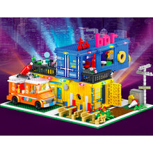 Load image into Gallery viewer, 1489PCS MOC City Street Container Bar Pub Model Toy Building Block Brick Gift Kids Compatible Lego