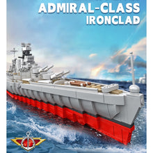Load image into Gallery viewer, 1731PCS Military Admiral Class Ironclad HMS Hood Battleship Model Toy Building Block Brick Gift Kids Compatible Lego