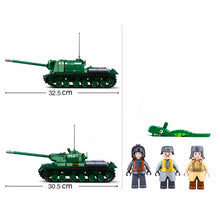 Load image into Gallery viewer, 845PCS MOC Military WW2 2in1 IS2 Heavy Tank Figure Model Toy Building Block Brick Gift Kids