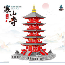 Load image into Gallery viewer, 4378PCS Architecture Hanshan Temple Tower Traditional Model Toy Building Block Brick Gift Kids