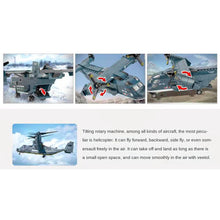 Load image into Gallery viewer, 379PCS Military WW2 Osprey V22 Helicopter Figure Model Toy Building Block Brick Gift Kids