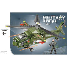 Load image into Gallery viewer, 351PCS Military WW2 Z-20 Helicopter Figure Model Toy Building Block Brick Gift Kids