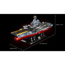 Load image into Gallery viewer, 1560PCS Military Micro Mini WW2 003 China Aircraft Carrier Battle Ship Model Toy Building Block Brick Gift Kids DIY Display