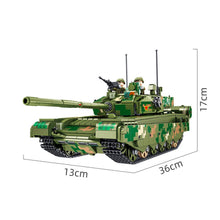 Load image into Gallery viewer, 1309PCS MOC Military Large 99A Main Battle Tank Figures Model Toy Building Block Brick Gift Kids