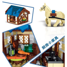 Load image into Gallery viewer, 1724PCS MOC City Street Town Medieval Market Coach Model Building Block Brick Gift Set Kids New Compatible Lego