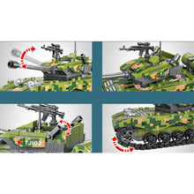 Load image into Gallery viewer, 479PCS Military WW2 Type 99A Main Battle Tank Figure Model Toy Building Block Brick Gift Kids