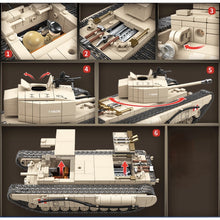 Load image into Gallery viewer, 1031PCS Military WW2 Churchill Infantry MK.I Tank UK Figure Model Toy Building Block Brick Gift Kids Compatible Lego