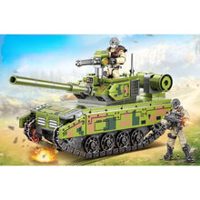 Load image into Gallery viewer, 412PCS Military WW2 ZTQ-15 Light Tank Figure Model Toy Building Block Brick Gift Kids