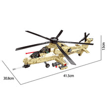 Load image into Gallery viewer, 749PCS Military WW2 Z-10 Fiery Thunderbolt Helicopter Figure Model Toy Building Block Brick Gift Kids