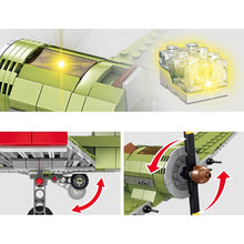 Load image into Gallery viewer, 402PCS Military WW2 I-16 Air Fighter Plane Model Figures Building Block Brick Toy Gift Set Kids New
