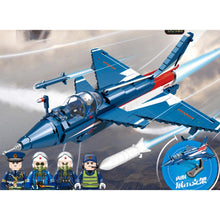 Load image into Gallery viewer, 705PCS Military WW2 J-10 Vigorous Dragon Air Fighter Stand Figure Model Toy Building Block Brick Gift Kids