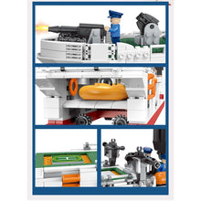 Load image into Gallery viewer, 1213PCS Military Coast Guard Ship Boat Figure Model Toy Building Block Brick Gift Kids Compatible Lego