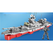 Load image into Gallery viewer, 335PCS Military WW2 Type 055 Destroyer Renhai Class Battle Ship Figure Model Toy Building Block Brick Gift Kids Compatible Lego