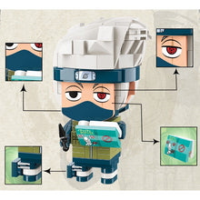 Load image into Gallery viewer, Hatake Kakashi Naruto Cartoon Comic Mini Figure Minifigure Model Construction Action Toy Display Building Block Brick Educational Gift Set Kids