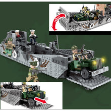 Load image into Gallery viewer, 408PCS Military LCM3 Landing Craft Model Figures Toy Building Block Brick Gift Kids