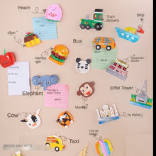 Load image into Gallery viewer, MOC Refrigerator Fridge Magnets Cute Animal Food Architecture Scenic Spots Transportation Model Toy Building Block Brick Gift Kids Compatible Lego