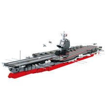 Load image into Gallery viewer, 3028PCS Military WW2 Large Fujian Class 003 Aircraft Carrier Figure Model Toy Building Block Brick Gift Kids Compatible Lego 1:320