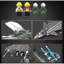 Load image into Gallery viewer, 1621PCS Military WW2 Chengdu J-20 Fire Fang Air Plane Fighter Figure Stand Model Toy Building Block Brick Gift Kids Compatible Lego