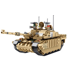 Load image into Gallery viewer, 1687PCS Military WW2 Challenger II Main Battle Tank Figure Model Toy Building Block Brick Gift Kids Compatible Lego 1:28