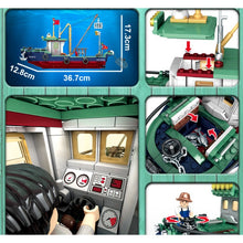 Load image into Gallery viewer, MOC Fishing Boat Figures Model Toy Building Block Brick Gift Kids