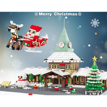 Load image into Gallery viewer, 2180PCS MOC Christmas Santa Claus Office House Tree Deer Snowman Rovaniemi Building Block Brick Model Toy Gift Set Kids New