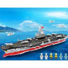 Load image into Gallery viewer, 1806PCS Military WW2 003 Fujian Class Aircraft Carrier Figure Model Toy Building Block Brick Gift Kids Compatible Lego