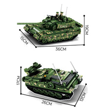 Load image into Gallery viewer, 1168PCS Military 2in1 Type 99 Main Battle Tank Armored Vehicle Figure Model Toy Building Block Brick Gift Kids Compatible Lego