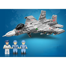 Load image into Gallery viewer, 835PCS Military WW2 Sukhoi Su-27 Flanker Air Fighter Aircraft Figure Model Toy Building Block Brick Gift Kids