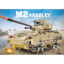 Load image into Gallery viewer, 1350PCS Military WW2 M2 Bradley Tank Figure Model Toy Building Block Brick Gift Kids Compatible Lego