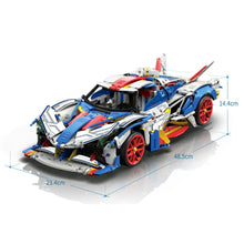 Load image into Gallery viewer, 2183PCS Static MOC Technic Speed EVO GUNDAM Racing Sports Car Model Toy Building Block Brick Gift Kids Compatible Lego