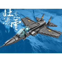 Load image into Gallery viewer, 538PCS Military WW2 Shenyang J-31 Gyrfalcon Stealth Air Fighter Jet Figure Model Toy Building Block Brick Gift Kids