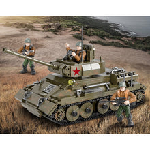 Load image into Gallery viewer, 854PCS Military T34 85 Panzer Tank Figures Model Building Block Brick Toy Gift Set Kids New