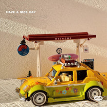 Load image into Gallery viewer, 1409PCS MOC Technic Pull Back Beetle Trailer Motorcycle Bike Camper Car Model Toy Building Block Brick Gift Kids Compatible Lego