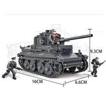 Load image into Gallery viewer, 814PCS WW2 Deutscher Leichter Panzer Light Tank Figure Model Toy Building Block Brick Gift Kids Compatible Lego