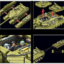 Load image into Gallery viewer, 2986PCS Military WW2 Large T28 Heavy Tank Figure Model Toy Building Block Brick Gift Kids DIY