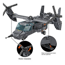 Load image into Gallery viewer, 1084PCS Military WW2 2in1 WZ-20 Helicopter V-22 Osprey Figures Model Toy Building Block Brick Gift Kids Compatible Lego