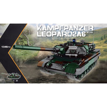 Load image into Gallery viewer, 1346PCS WW2 Kampfpanzer Leopard 2A6 Tank Model Toy Building Block Brick Gift Kids Compatible Lego