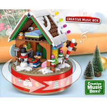Load image into Gallery viewer, 502PCS Christmas Music Box Santa House Model Building Block Brick Toy Gift Set Kids