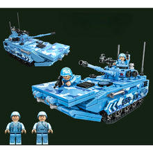 Load image into Gallery viewer, 465PCS Military WW2 ZBD-05 Amphibious Assault Vehicle Tank Figure Model Toy Building Block Brick Gift Kids Compatible Lego