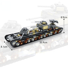 Load image into Gallery viewer, 1165PCS Military WW2 8in1 Land Battle Ship Tank KV-VI Model Toy Building Block Brick Gift Kids Compatible Lego