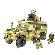 Load image into Gallery viewer, 404PCS MOC Military WW2 VN4 Wheeled Armored Vehicle Panzer Car Figure Model Toy Building Block Brick Gift Kids Compatible Lego