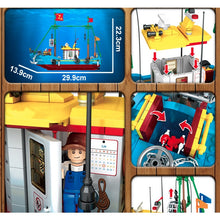 Load image into Gallery viewer, MOC Fishing Boat Figures Model Toy Building Block Brick Gift Kids